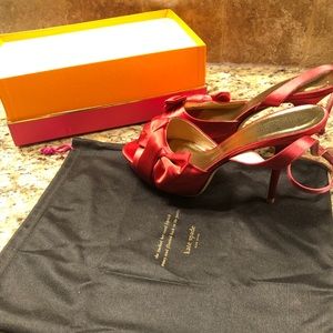 Kate Spade Red Satin Heels
